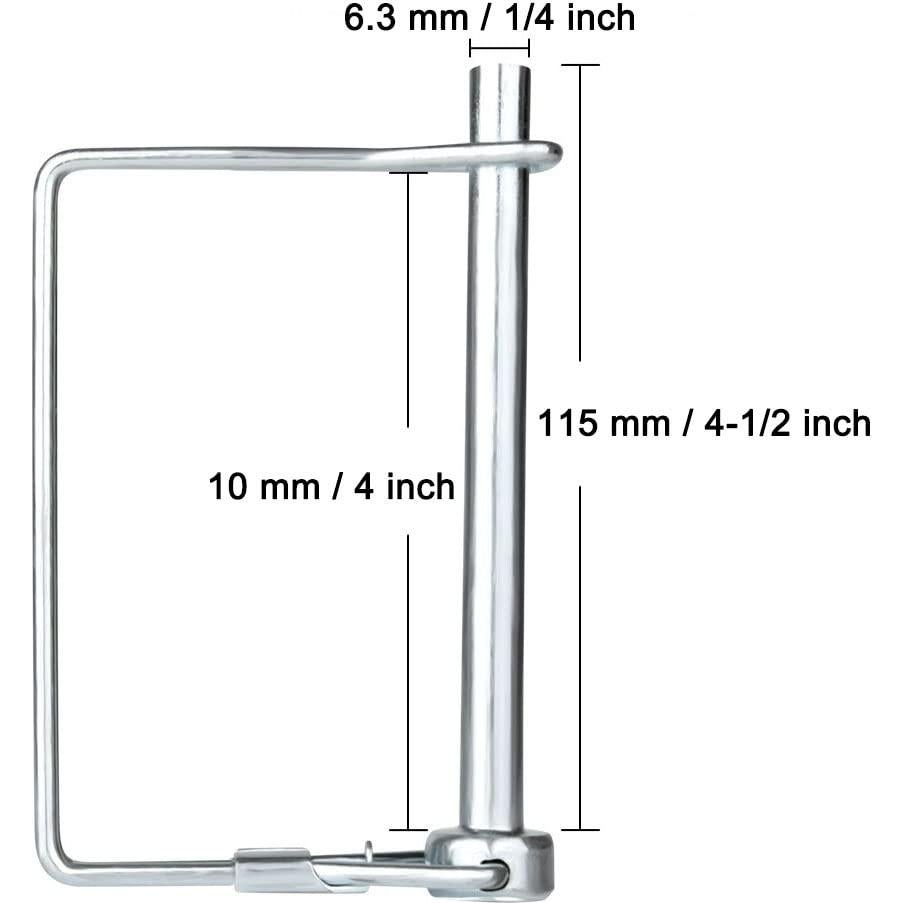 15 Pasadores de Enganche de Remolque Comonc 6.3mm x 100mm