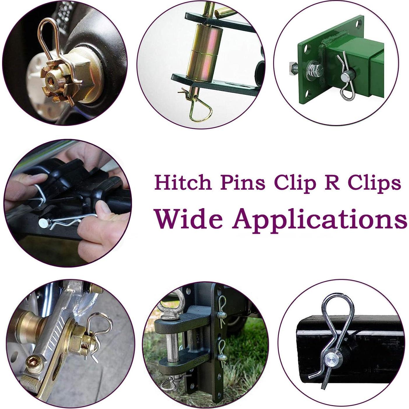 Kit de Clips de Pasador de Acero Inoxidable 80 Pcs 6 Tamaños