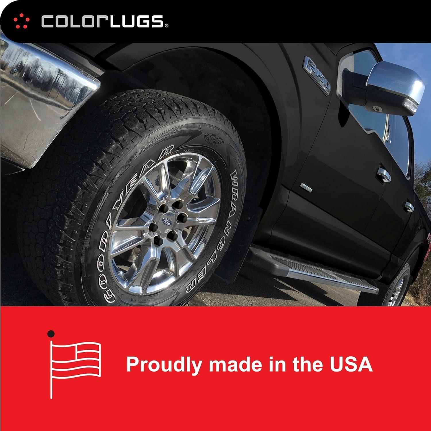 Cubiertas de Tuerca de Llantas ColorLugs Vinilo Negro 21-23 mm 25 Pzas