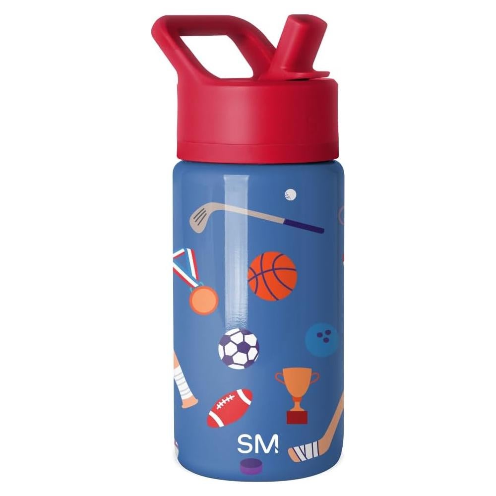 Botella de Agua Aislada Simple Modern 414ml Niños Pelotas