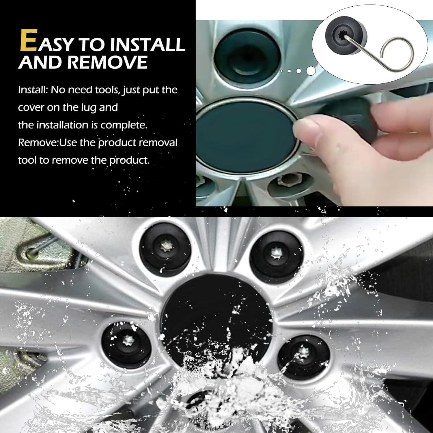 20 Tapas de Tuerca de Rueda Zikefest 17mm para VW Jetta Golf