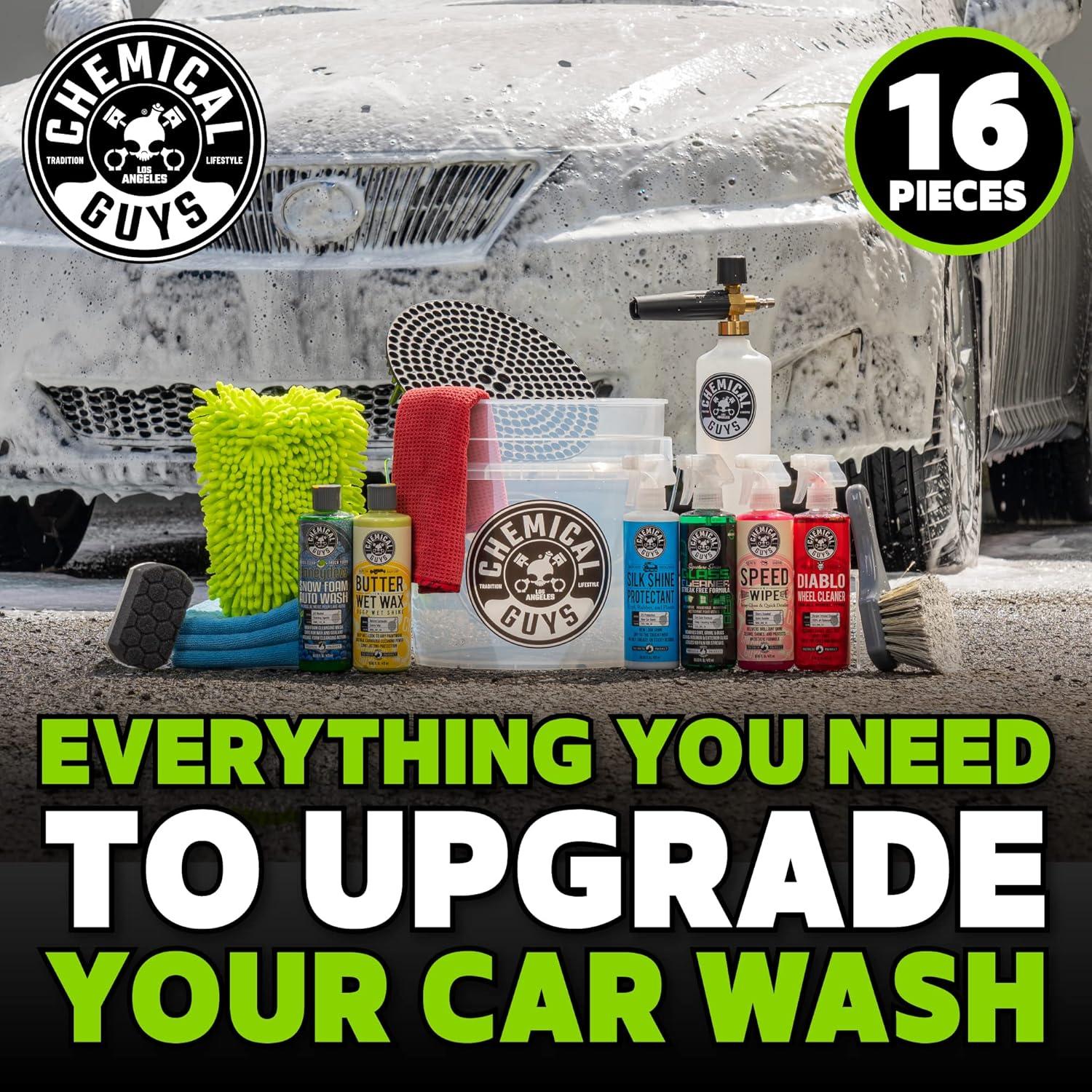 Kit de Lavado de Autos 16 Piezas Chemical Guys HOL169