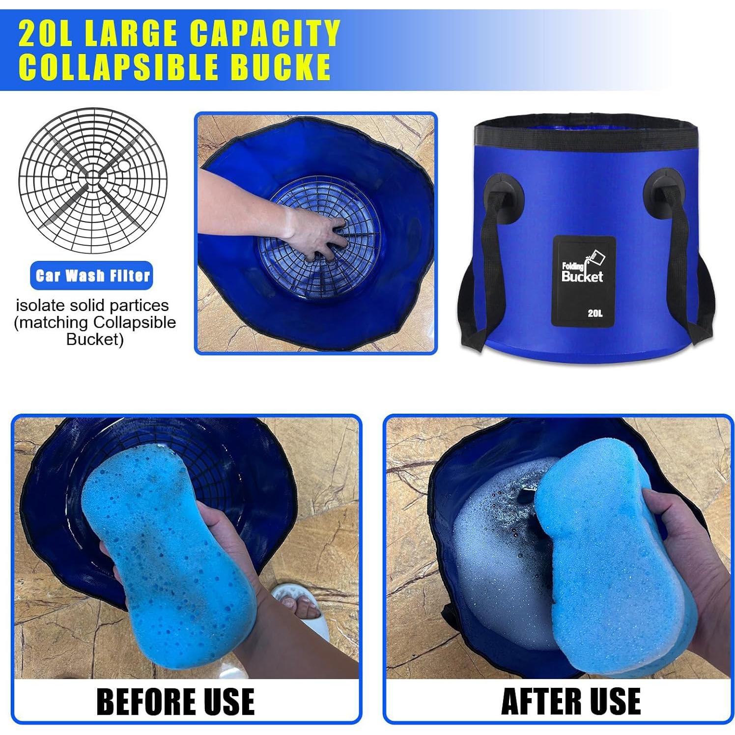 Kit de Lavado de Autos HORDALOR 21 Piezas con Cepillo 157 cm