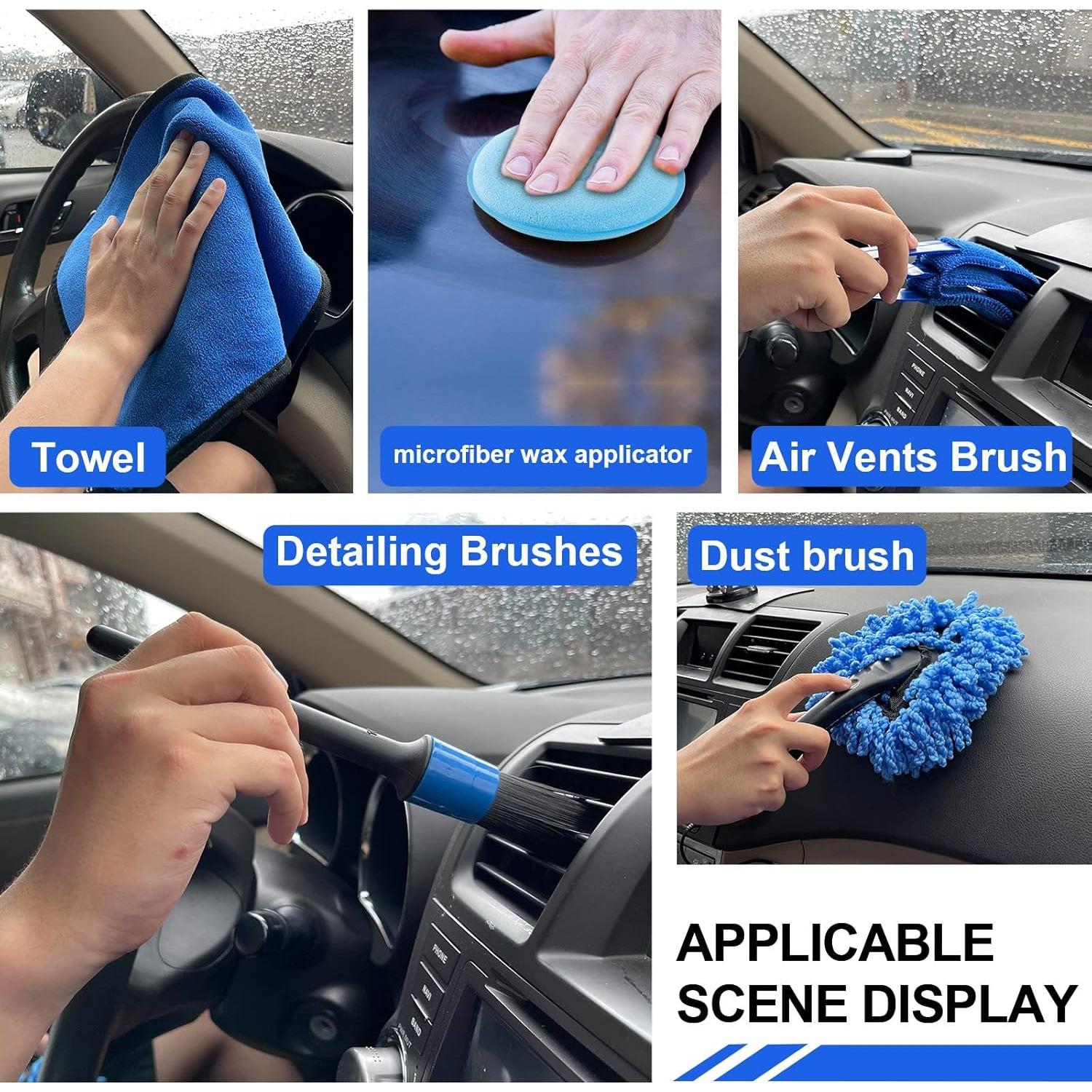 Kit de Lavado de Autos HORDALOR 21 Piezas con Cepillo 157 cm