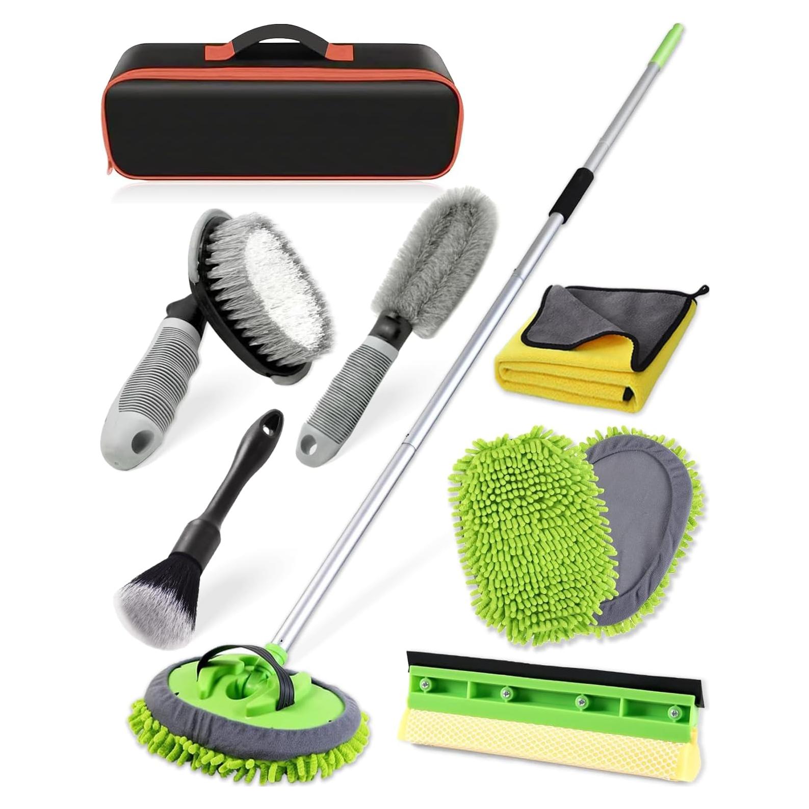 Kit de Lavado de Autos UTOS 8 Piezas con Cepillo 157 cm