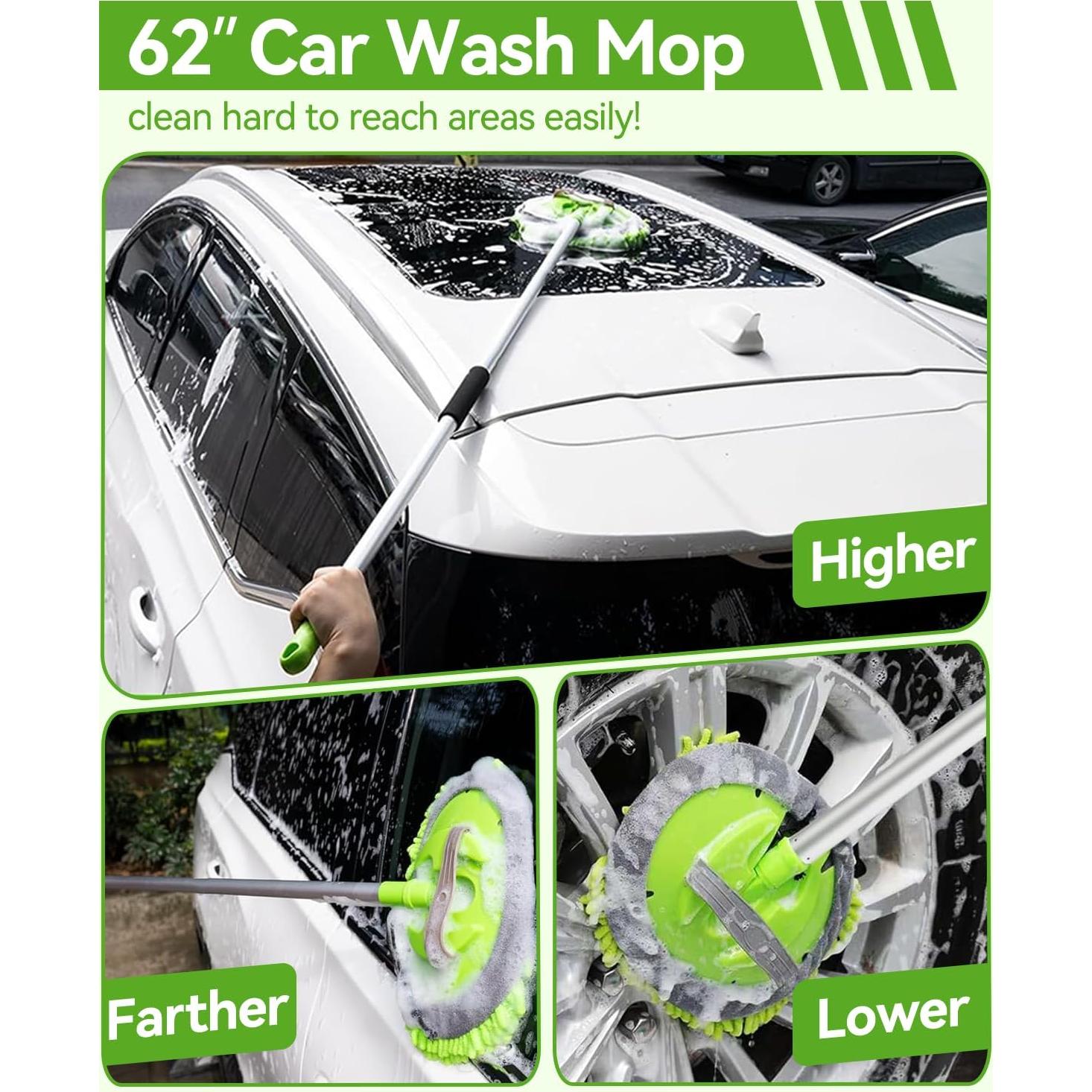 Kit de Lavado de Autos UTOS 8 Piezas con Cepillo 157 cm