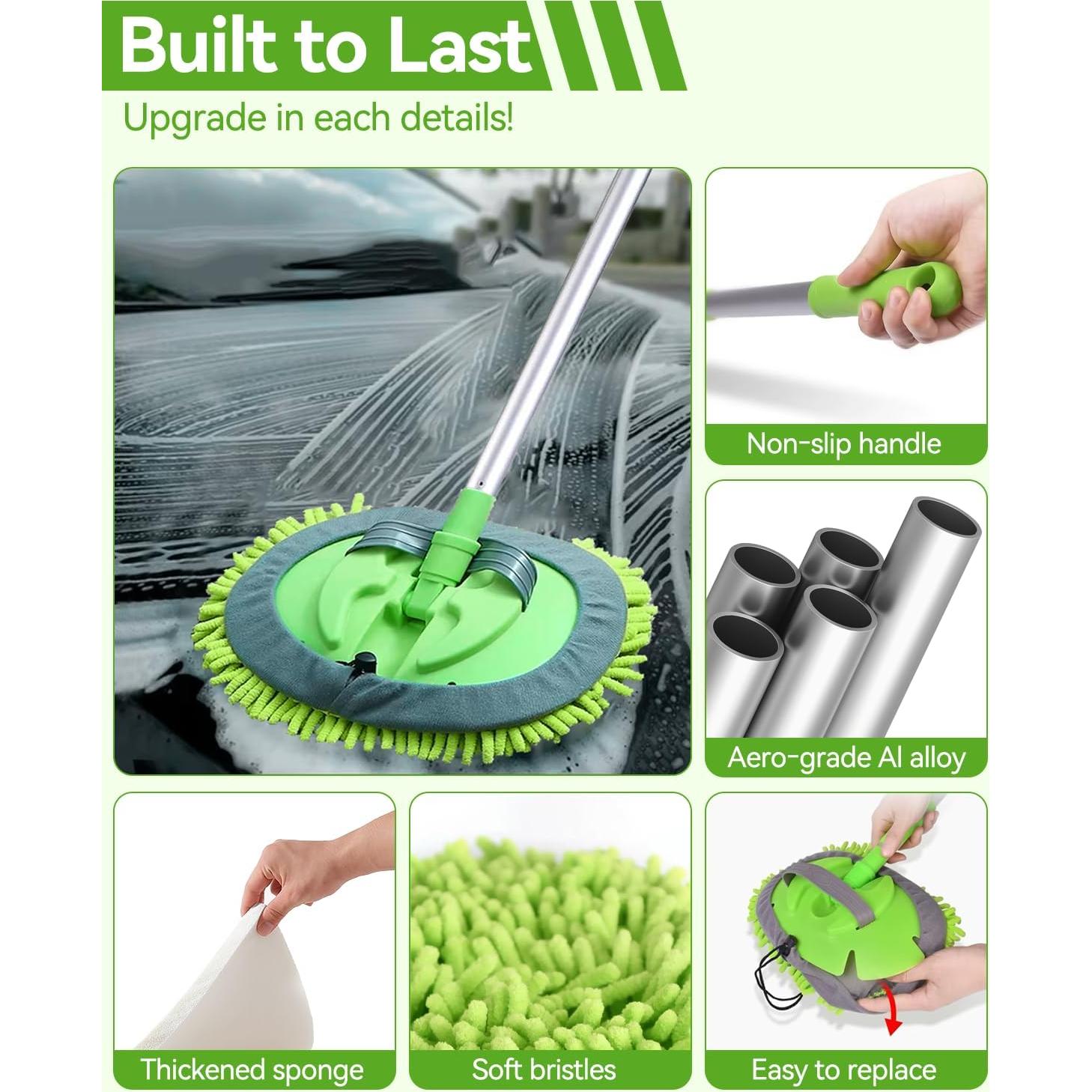 Kit de Lavado de Autos UTOS 8 Piezas con Cepillo 157 cm