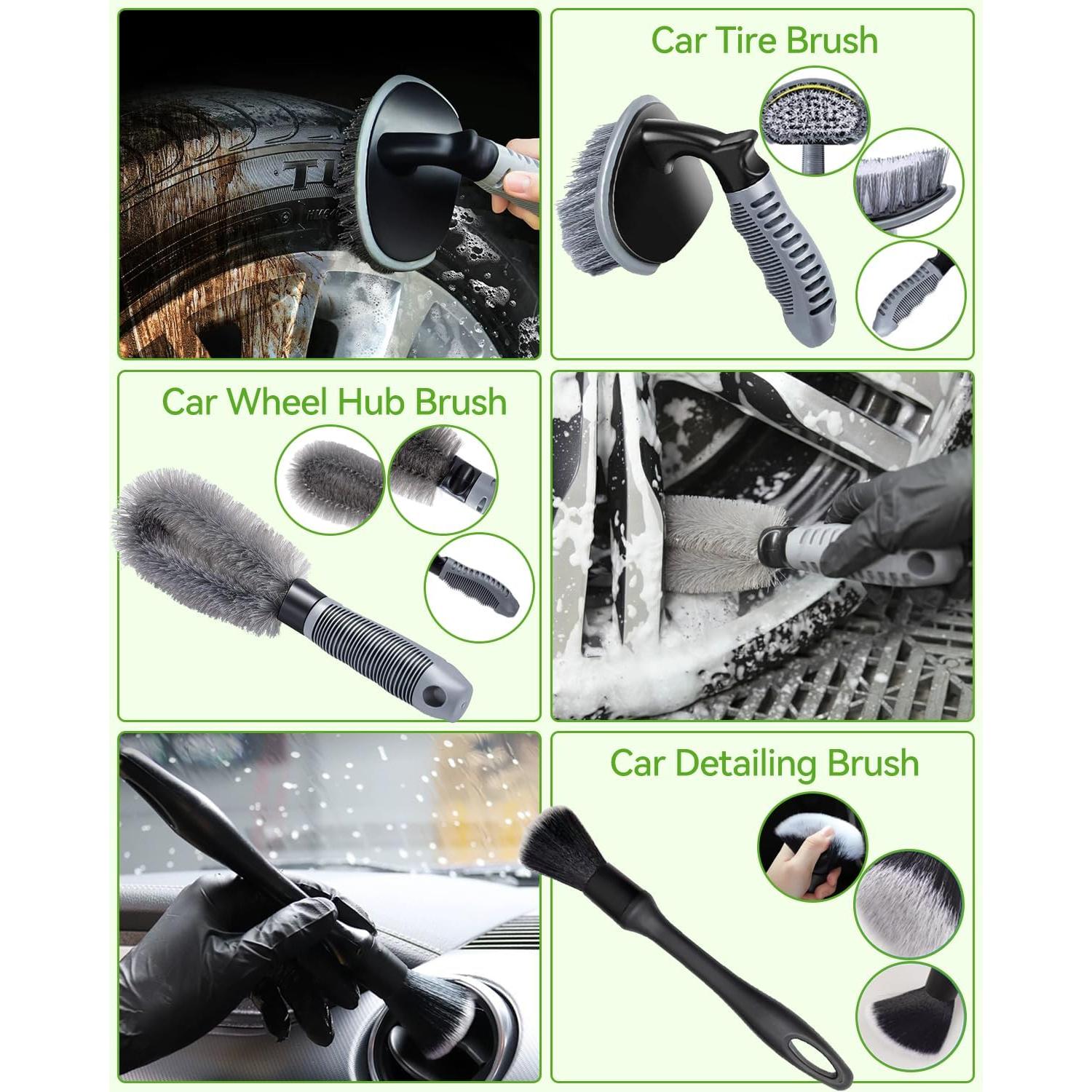 Kit de Lavado de Autos UTOS 8 Piezas con Cepillo 157 cm