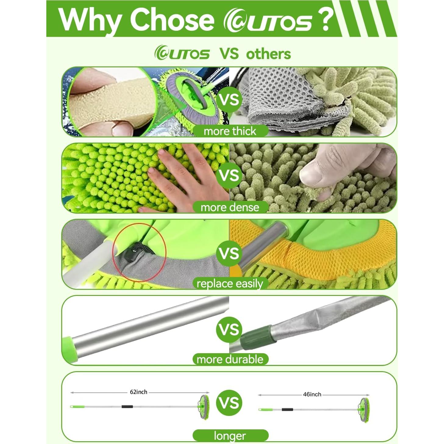 Kit de Lavado de Autos UTOS 8 Piezas con Cepillo 157 cm