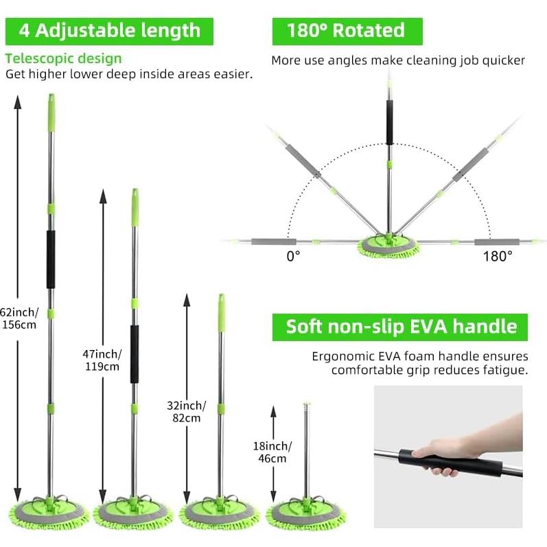 Kit de Lavado de Autos ETOUPA YTD21 - 11 Piezas Microfibra
