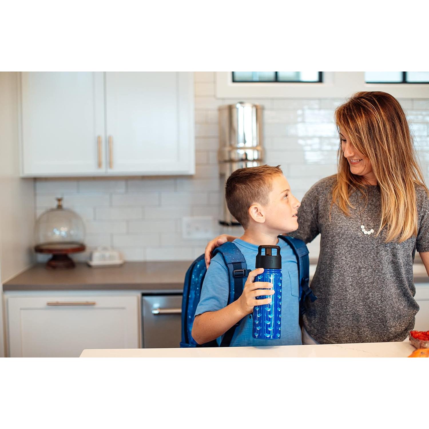 Botella de Agua Simple Modern 18oz Aislada Niños Jungla Jurásica