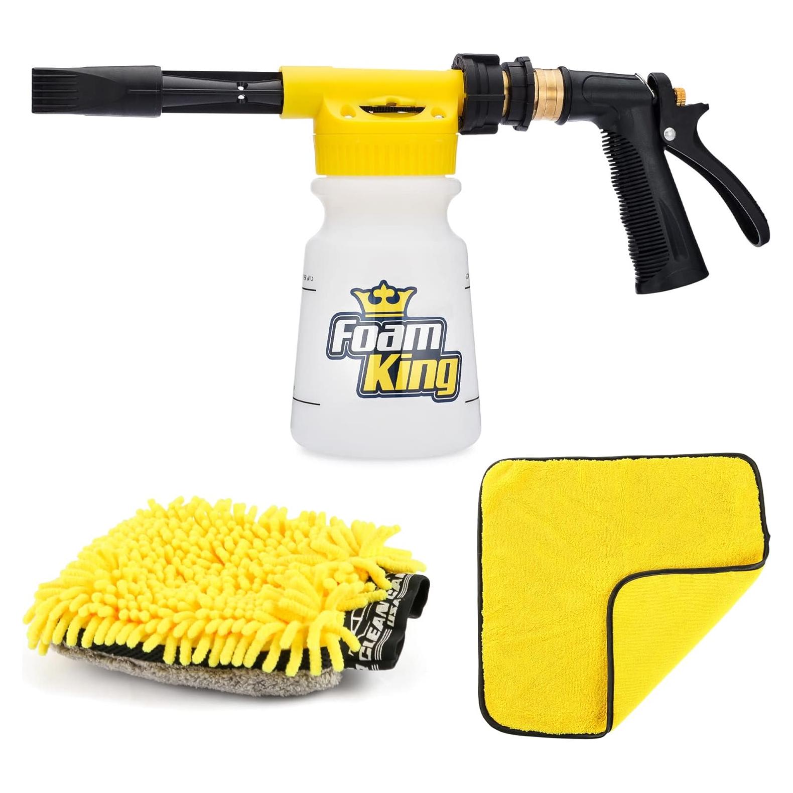 Pistola de Espuma Foam King Clean Car USA + Mitón y Toalla