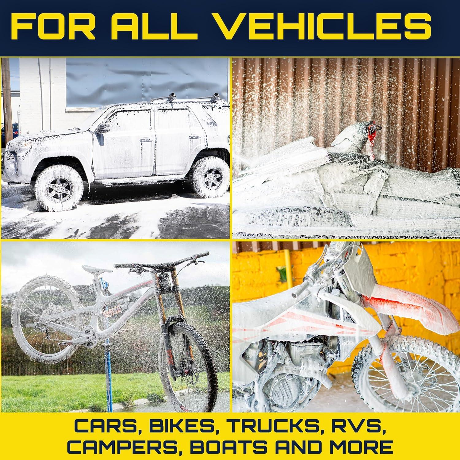 Pistola de Espuma Foam King Clean Car USA + Mitón y Toalla