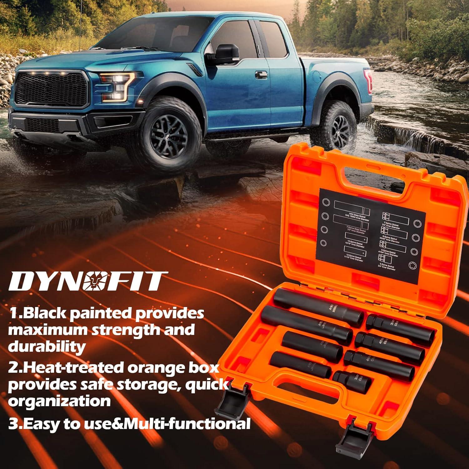 Kit de Llave para Tuercas de Rueda Dynofit 8 Piezas CR-V