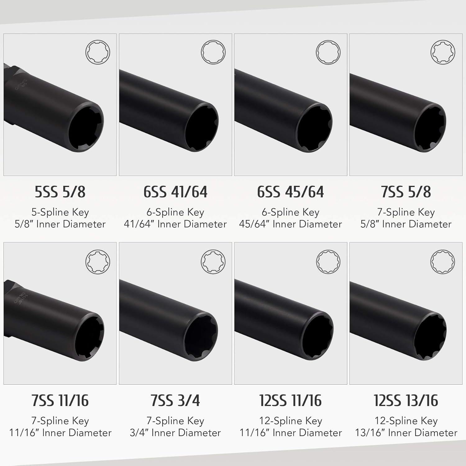 Conjunto de Llaves de Tuerca de Bloqueo 16 Piezas Orion Motor Tech
