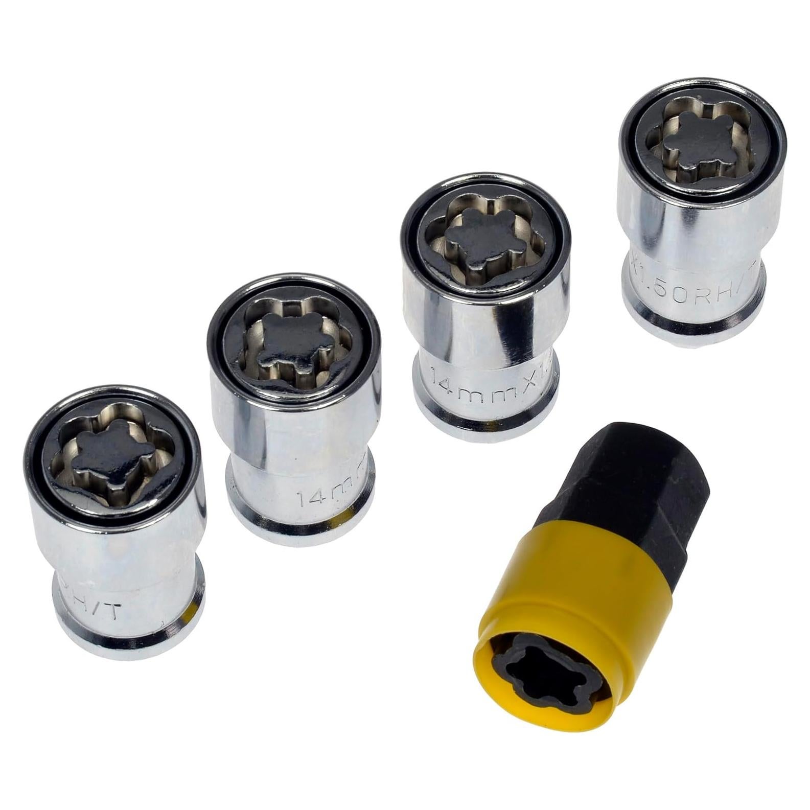 Juego de Cerraduras de Rueda Dorman 712-680 M14-1.50 4 Piezas