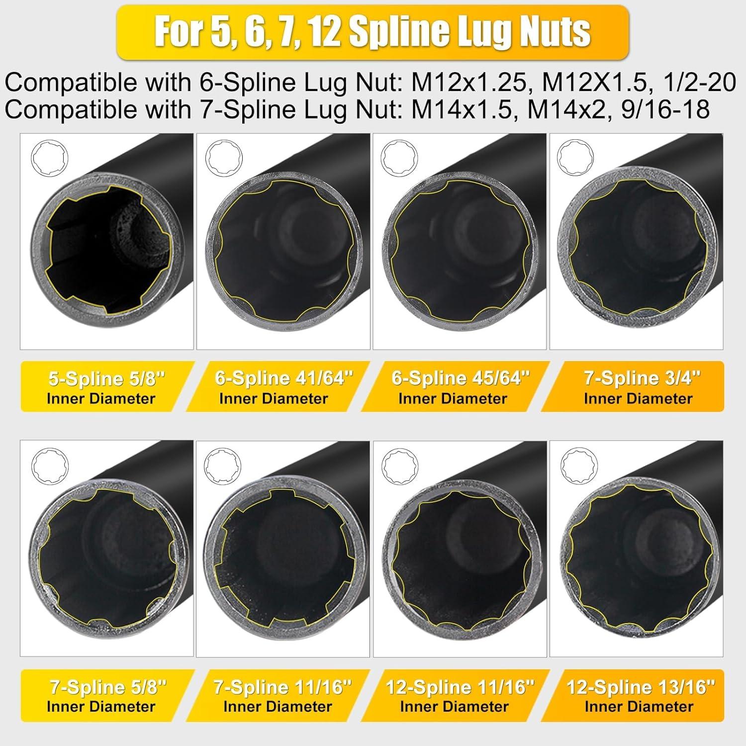 Conjunto de Llave de Tuerca Topec 16 Piezas Acero CR-MO