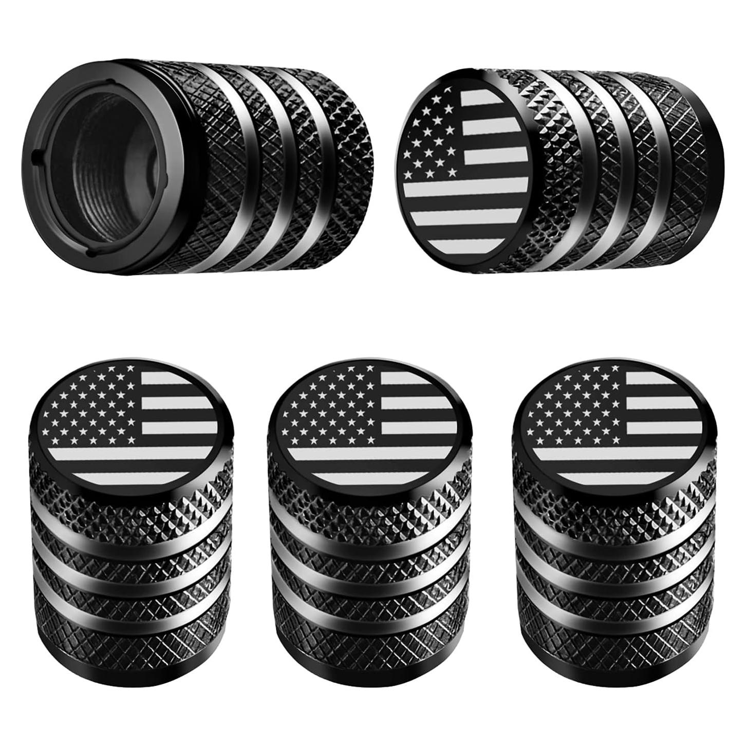 Tapa de Válvula de Neumático DECURCAR - Paquete de 5 - Metal y Plástico