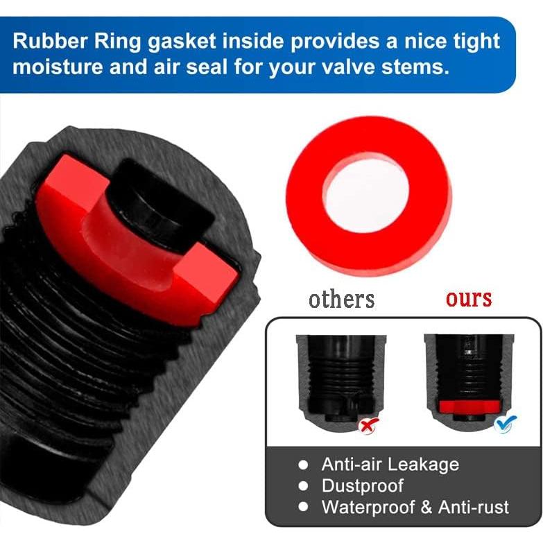 Tapones de Válvula de Neumático Genérico 12 Piezas 10mm