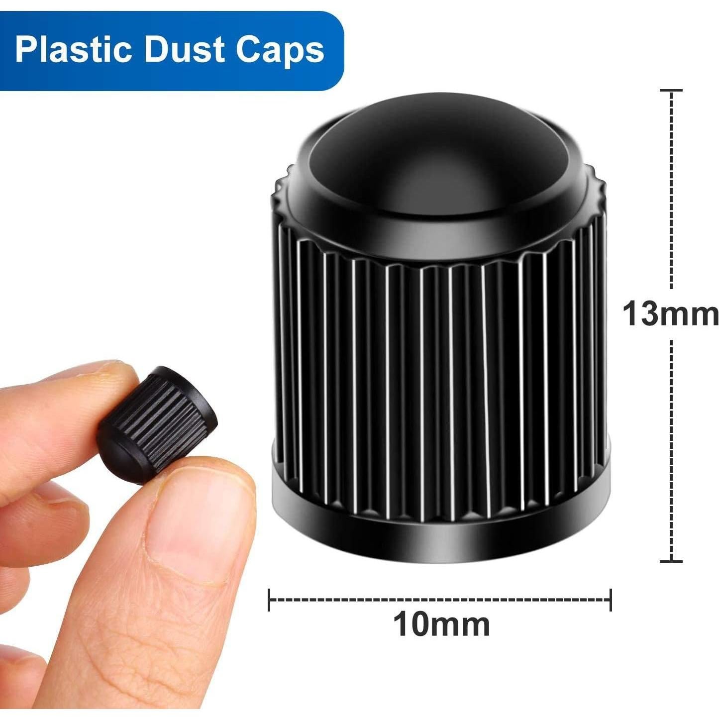 Tapones de Válvula de Neumático Genérico 12 Piezas 10mm