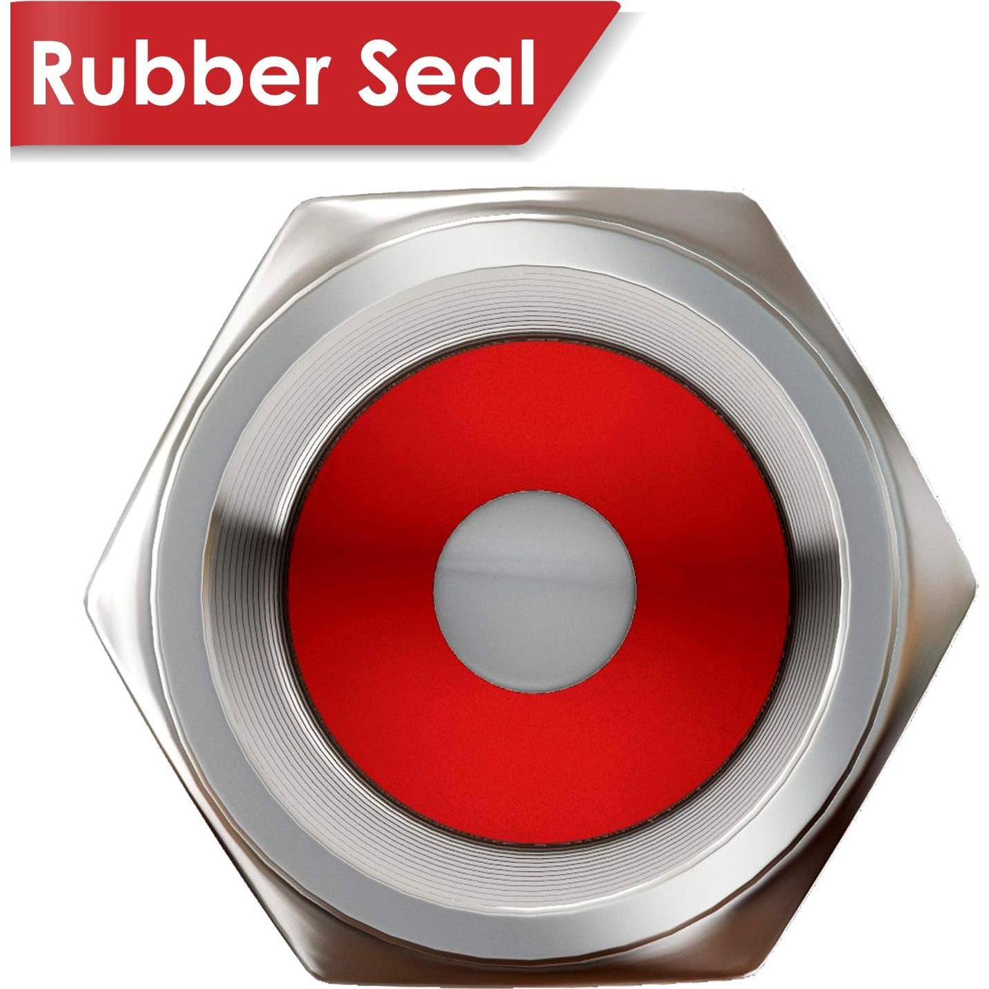 Tapas de Válvula de Neumático SAMIKIVA - Paquete de 12, Aluminio Plata