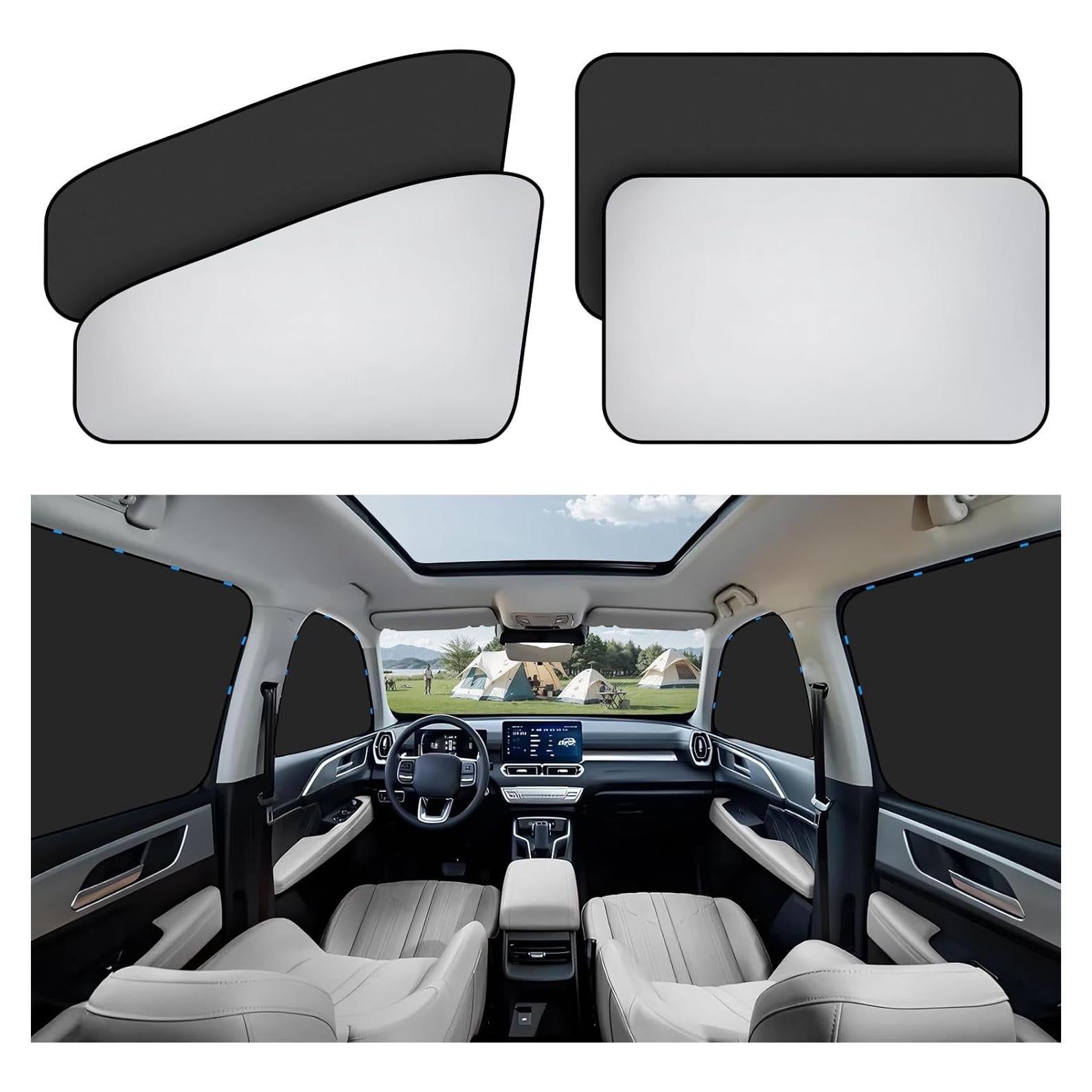 Sombra de Ventana de Auto ZATOOTO - Reversible Plateado y Negro