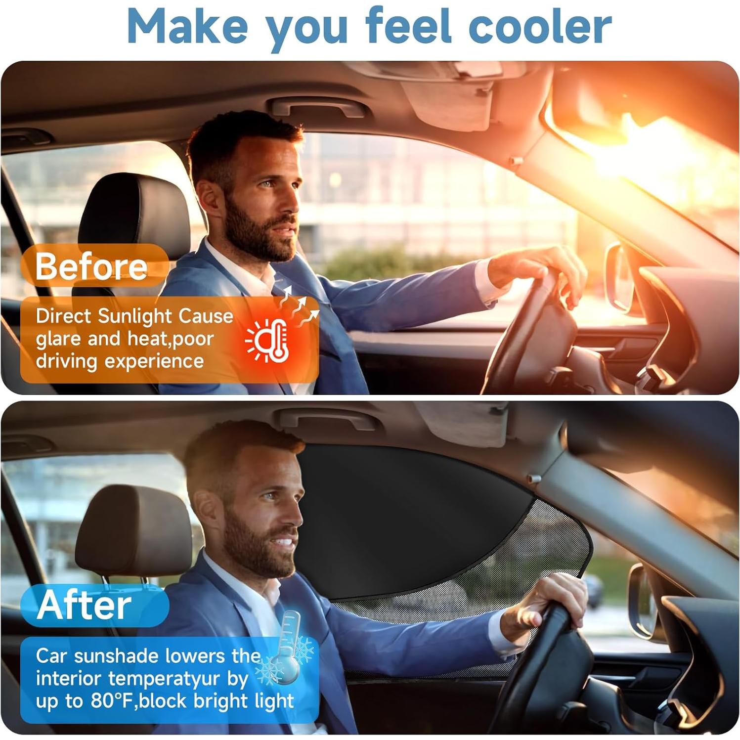 Cortinas Magnéticas para Ventanas de Coche LSTRAGY 2 Pcs