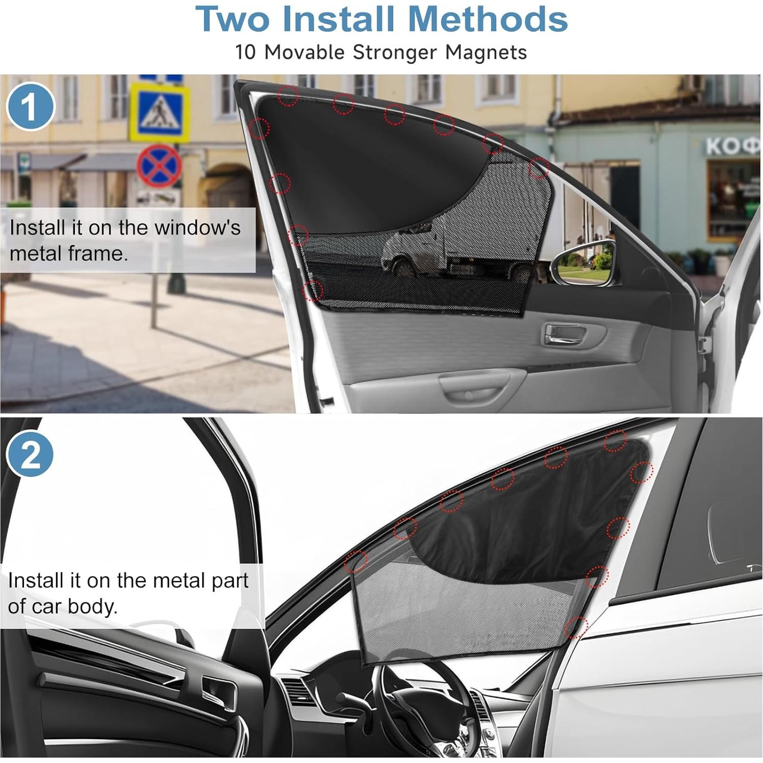 Cortinas Magnéticas para Ventanas de Coche LSTRAGY 2 Pcs