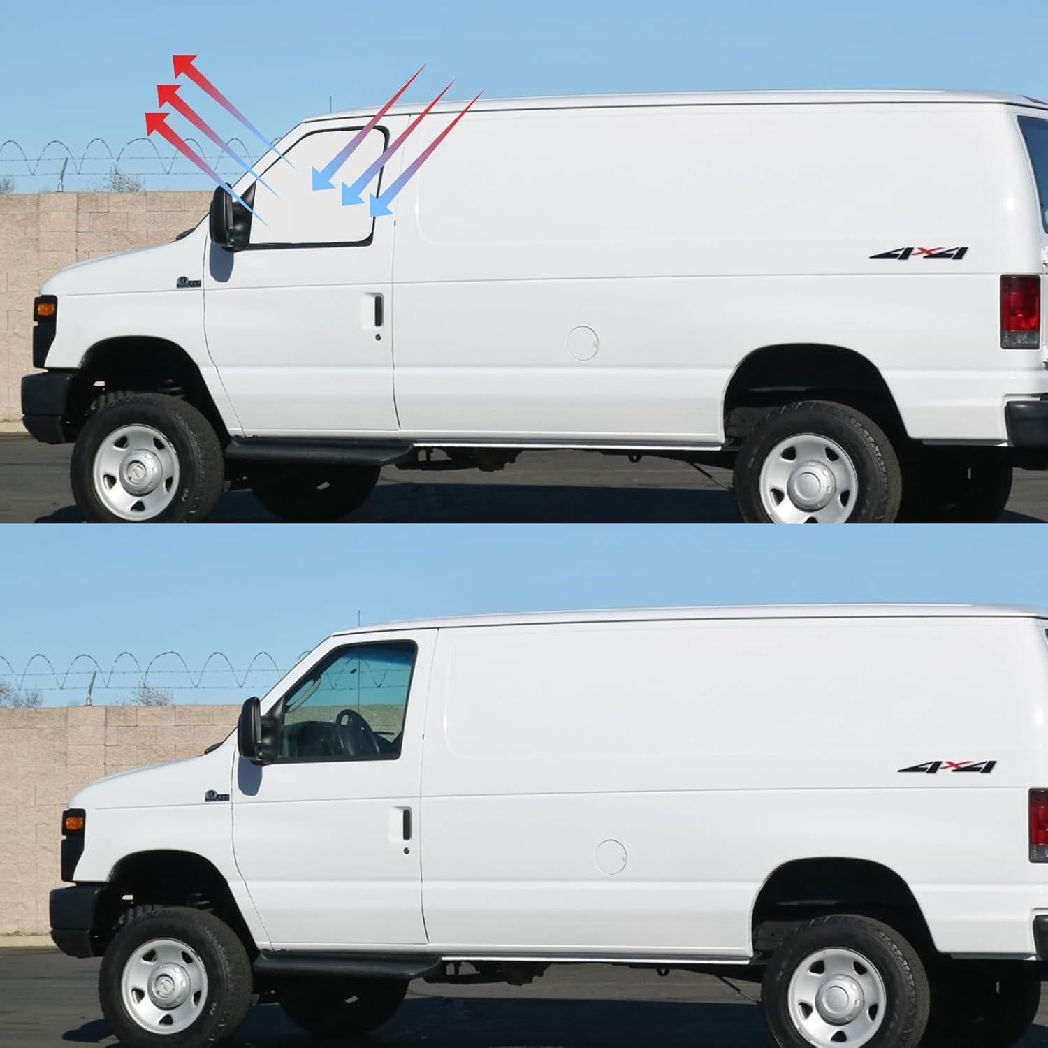 Protector Solar de Ventana Lateral ULROLIT para Chevy Express 1996-2025