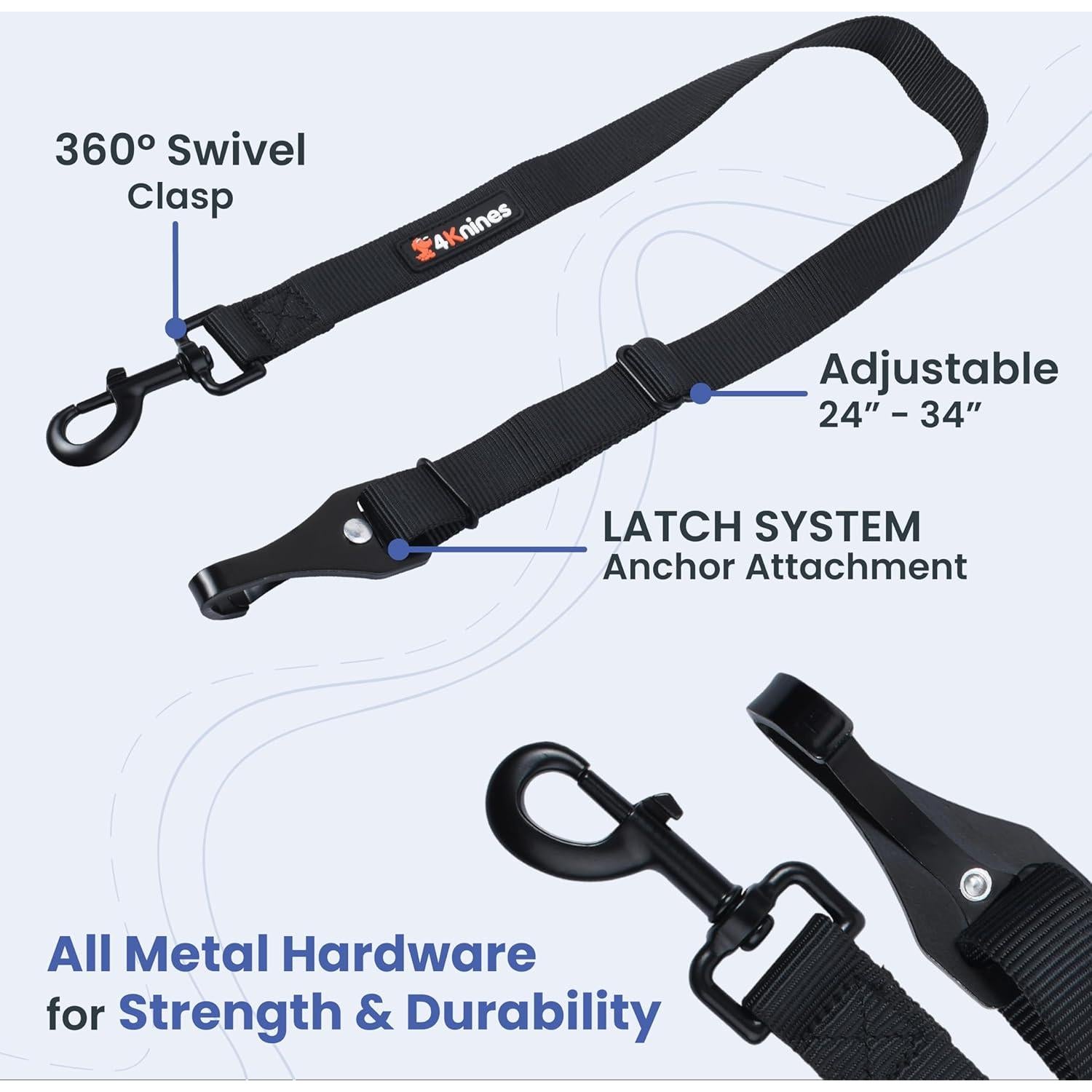 Arnés de Cinturón de Seguridad para Perros 4Knines