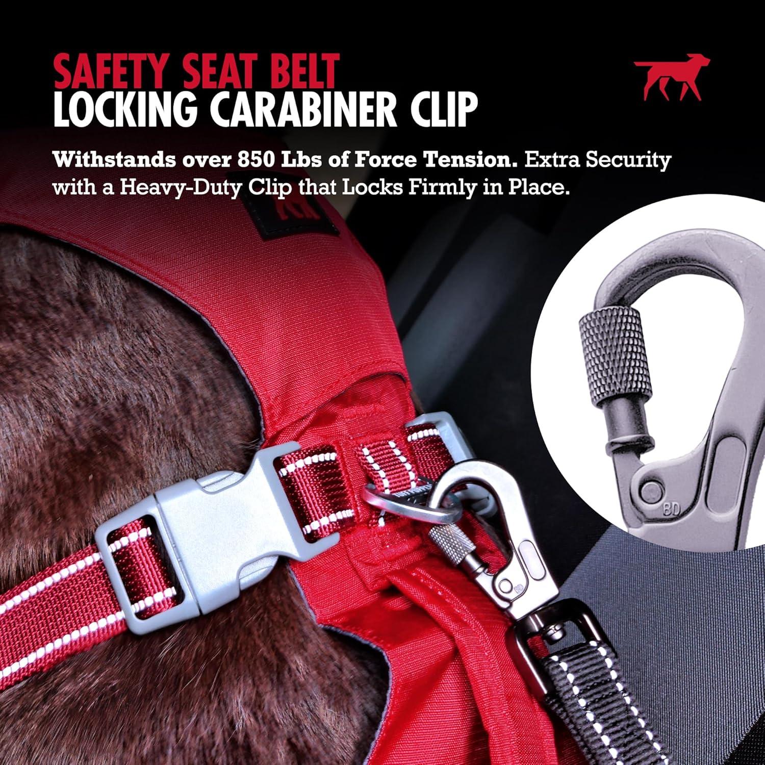 Cinturón de Seguridad para Perros Tuff Pupper Rojo Ajustable