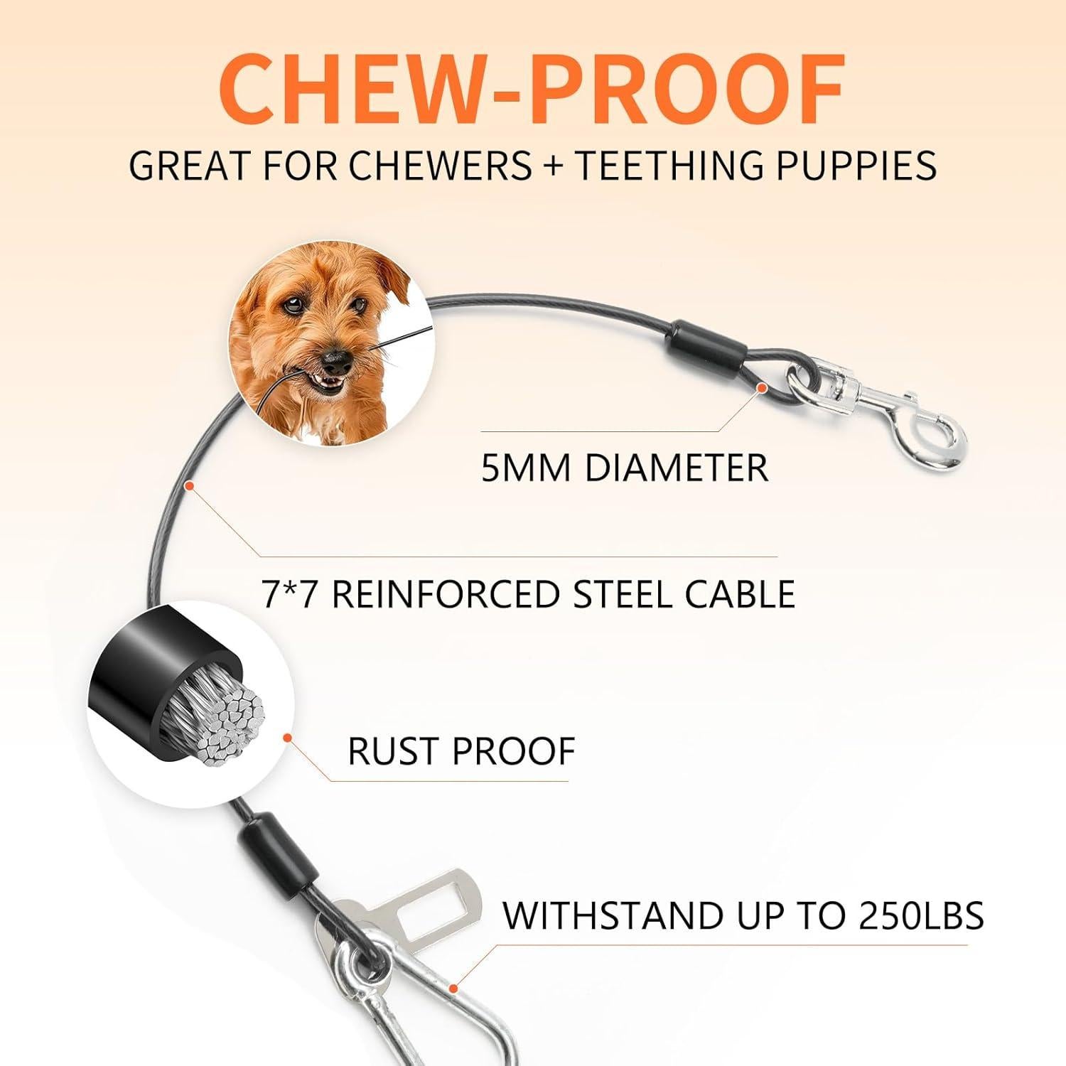 Cinturón de Seguridad para Perros Libbipaw 80cm Negro 2pcs