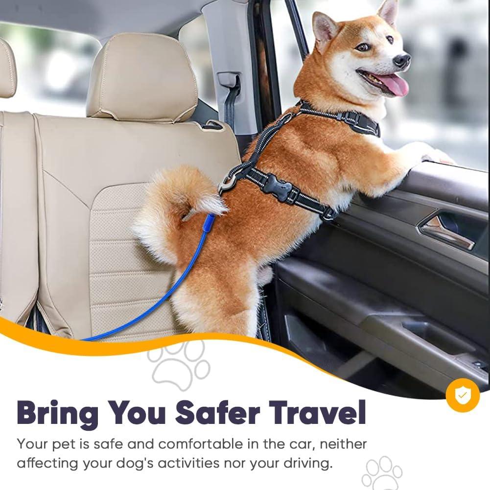 Cinturón de Seguridad para Perros Petbobi - 40.6 cm Azul