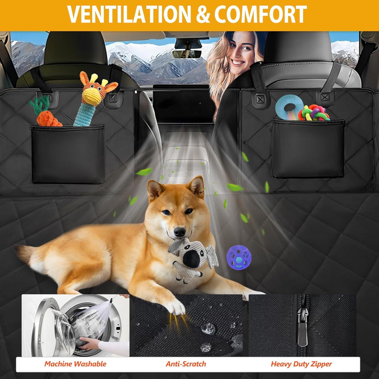 Extensor de Asiento Trasero para Perros ROUWINNE 157.8x132.1cm