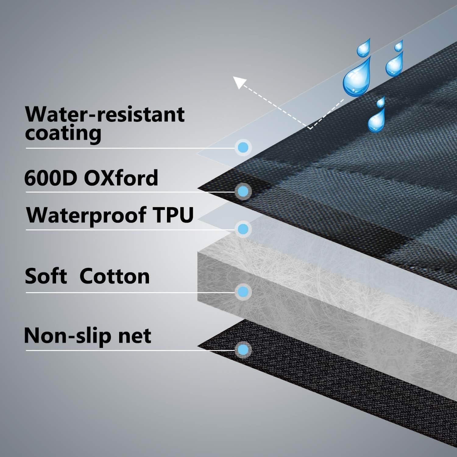 Cubierta de Asiento para Perros Vailge Estándar 142x152cm Negra