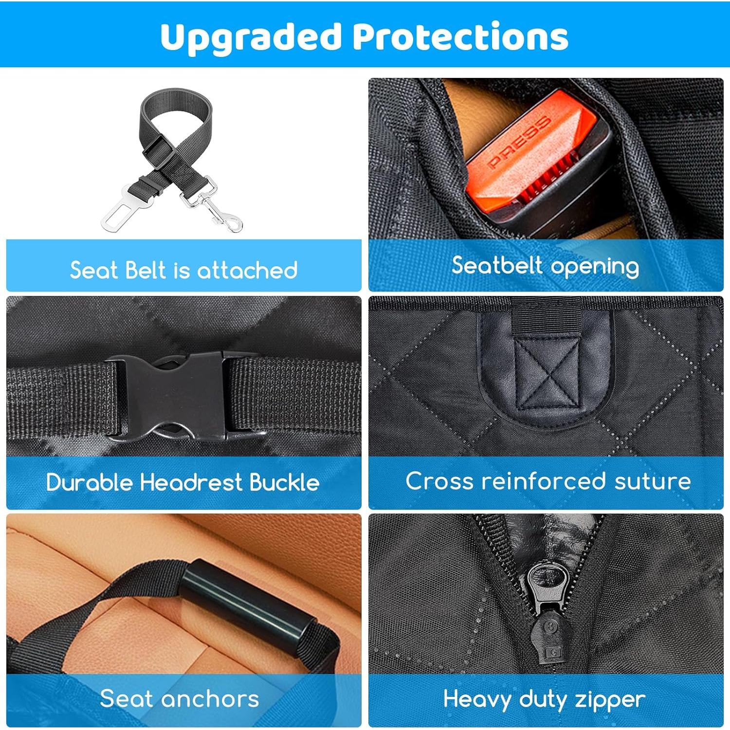 Funda de Asiento para Perros URPOWER - Extensor Impermeable 190 kg