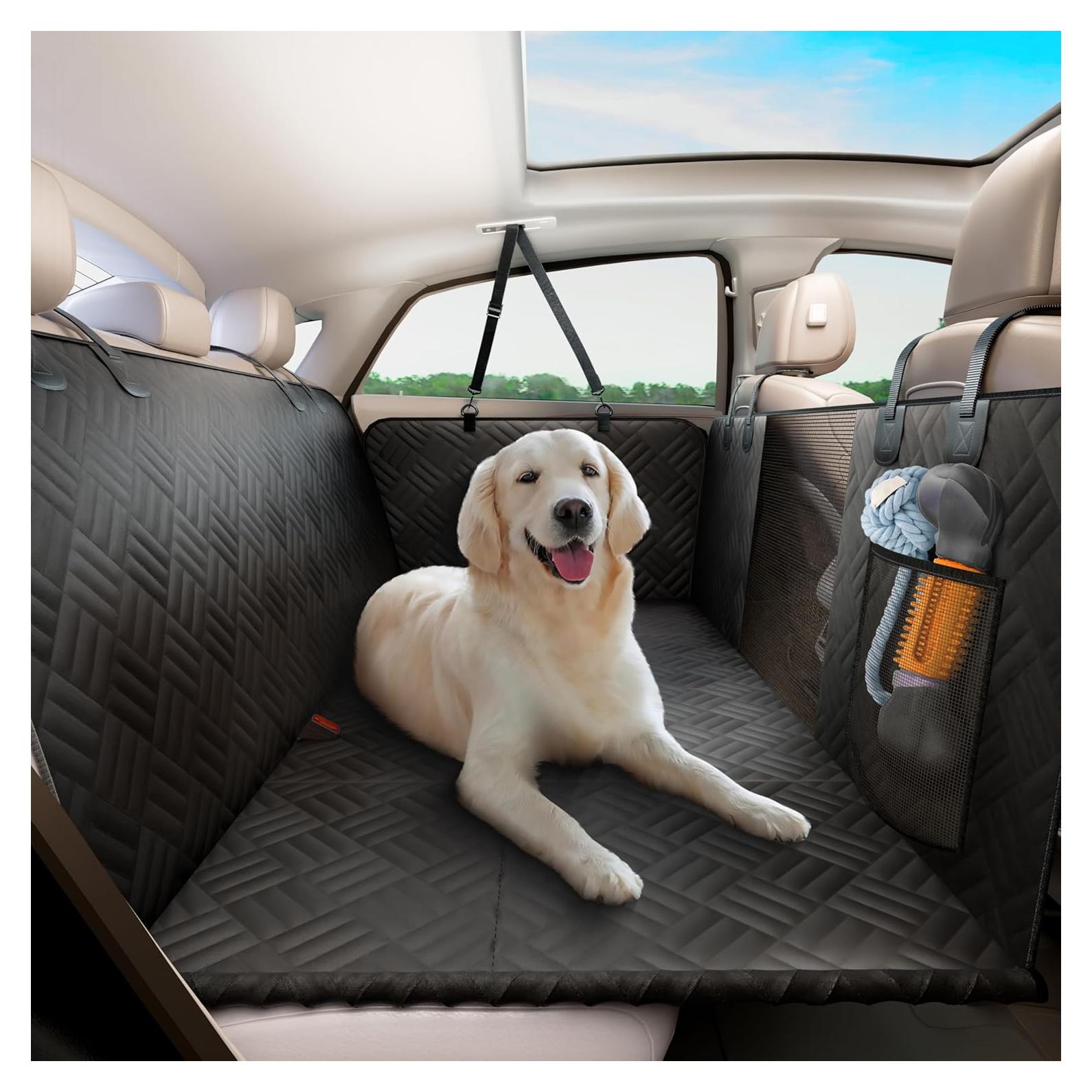 Funda de Asiento para Perros ELLINI - Negro, Soporta 181kg