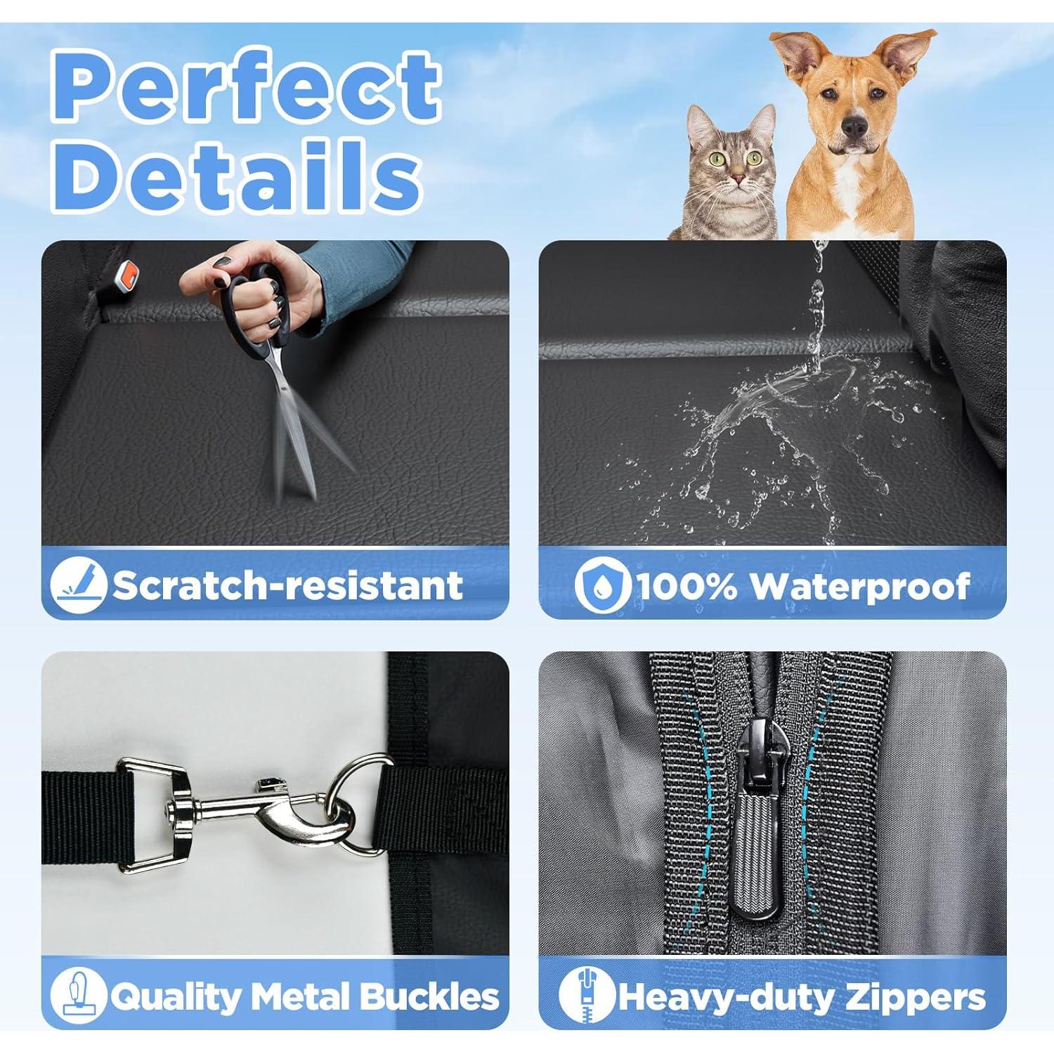 Extensor de Asiento Trasero para Perros MYJAQI 63.5x132cm