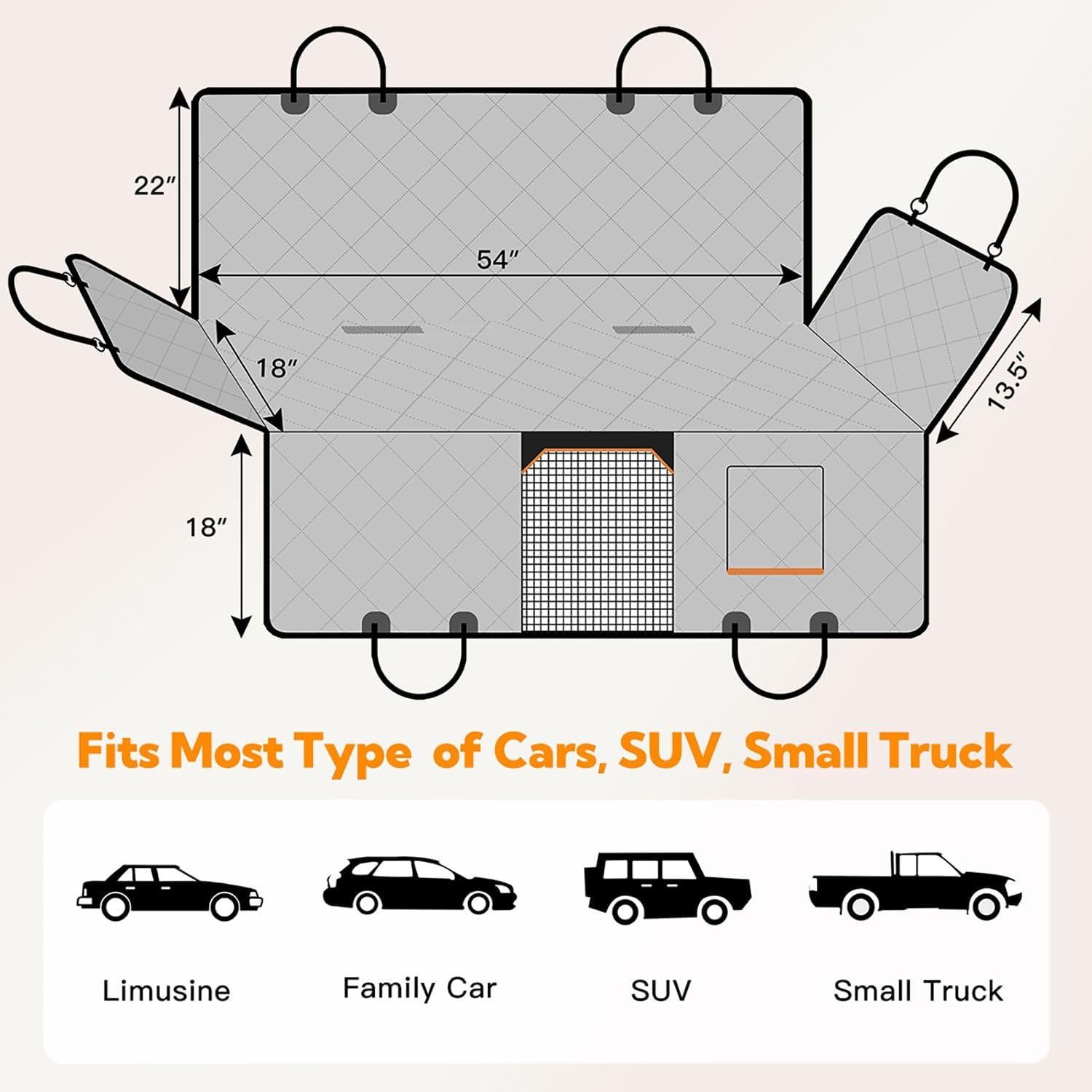 Funda de Asiento para Perros Kytely 137x147 cm Impermeable