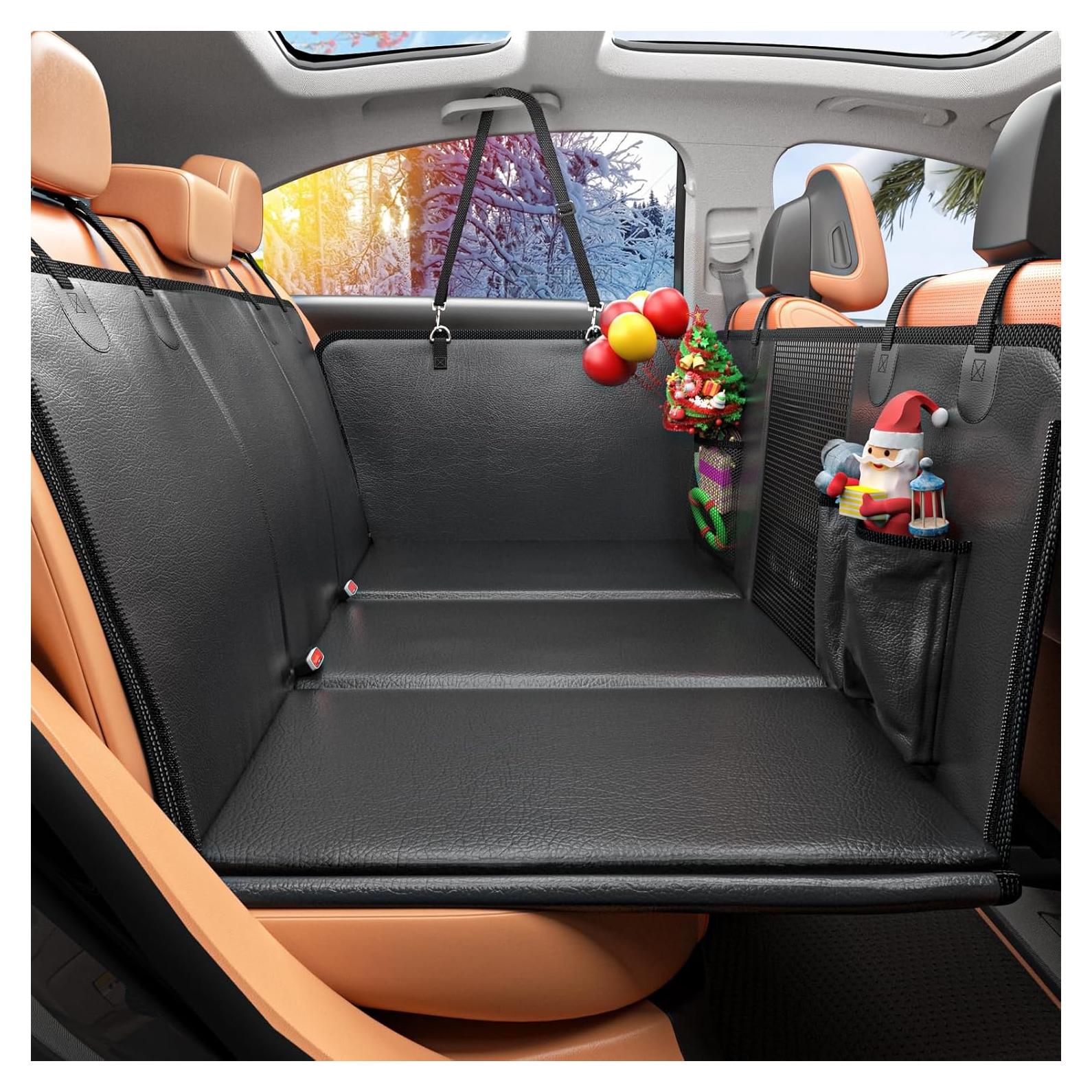 Extensor de Asiento Trasero para Perros HOB4U88 Negro 132x64cm