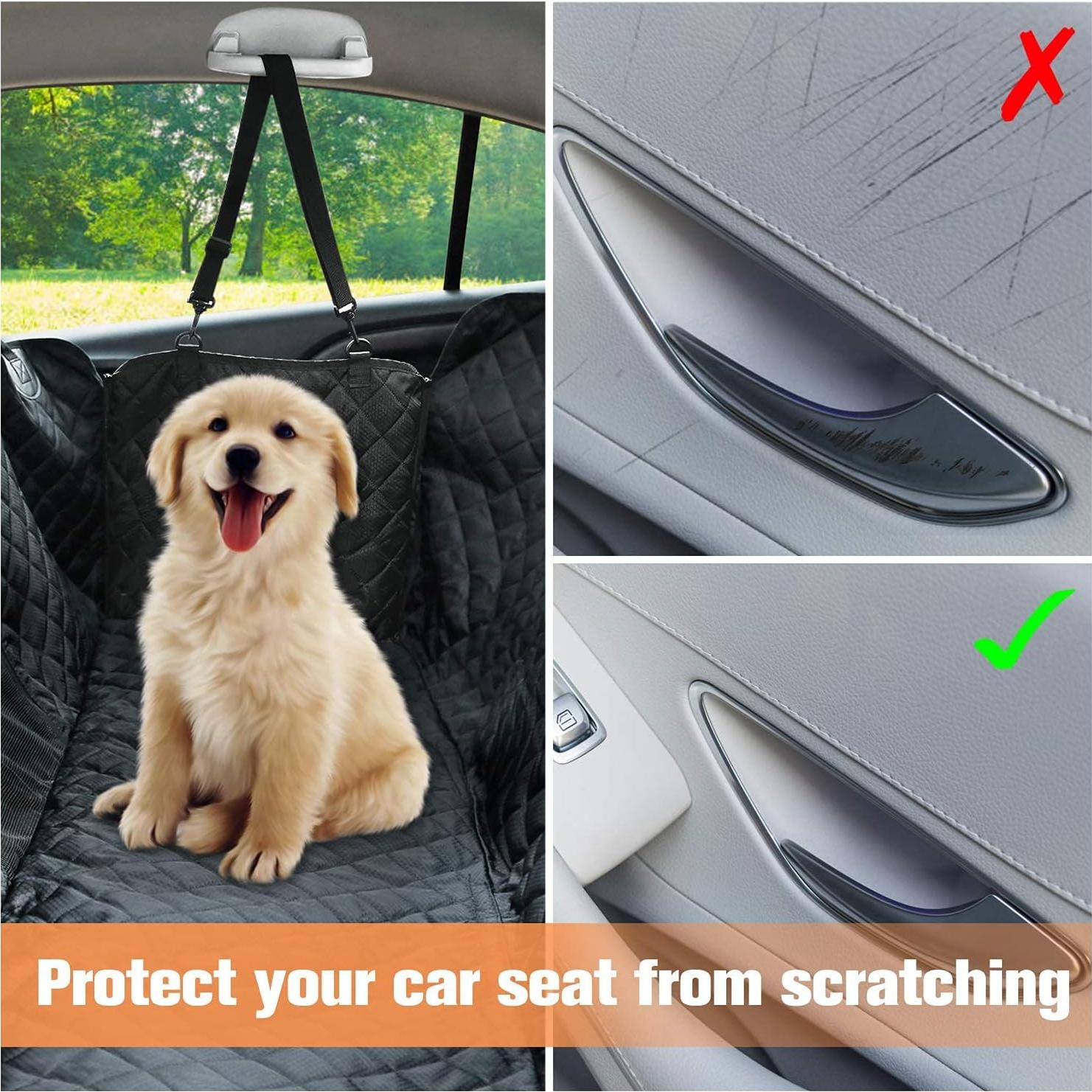 Funda de Asiento para Perros PETICON Negra 100% Impermeable