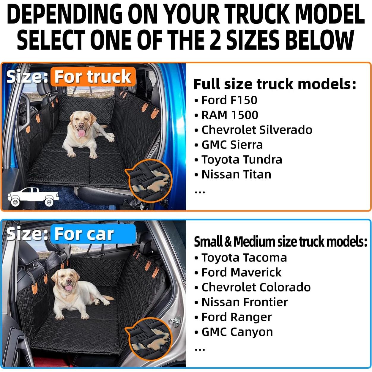 Extensor de Asiento Trasero para Perros MAXFUT Negro 145.7x76.7cm