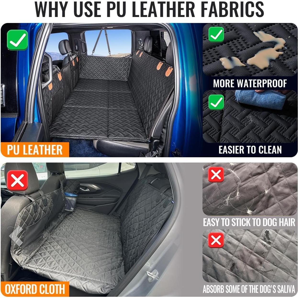 Extensor de Asiento Trasero para Perros MAXFUT Negro 145.7x76.7cm