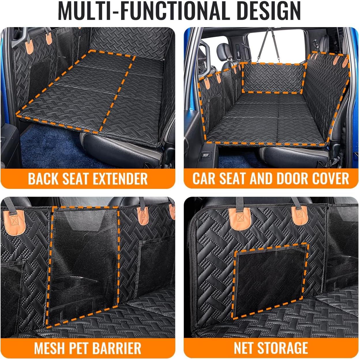 Extensor de Asiento Trasero para Perros MAXFUT Negro 145.7x76.7cm