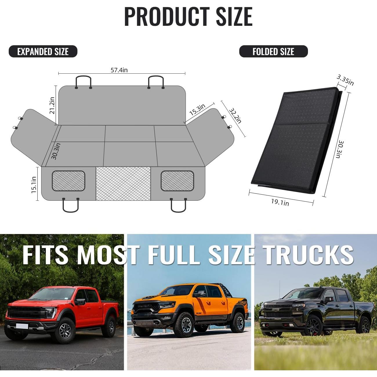 Extensor de Asiento Trasero para Perros MAXFUT Negro 145.7x76.7cm