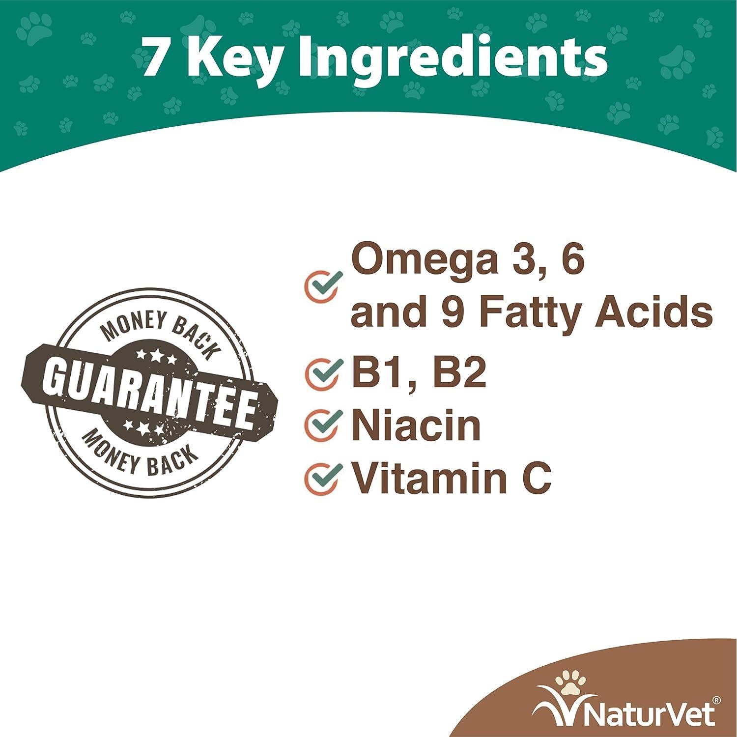 Suplemento NaturVet para Mascotas 500 Tabletas Omega 3, 6, 9