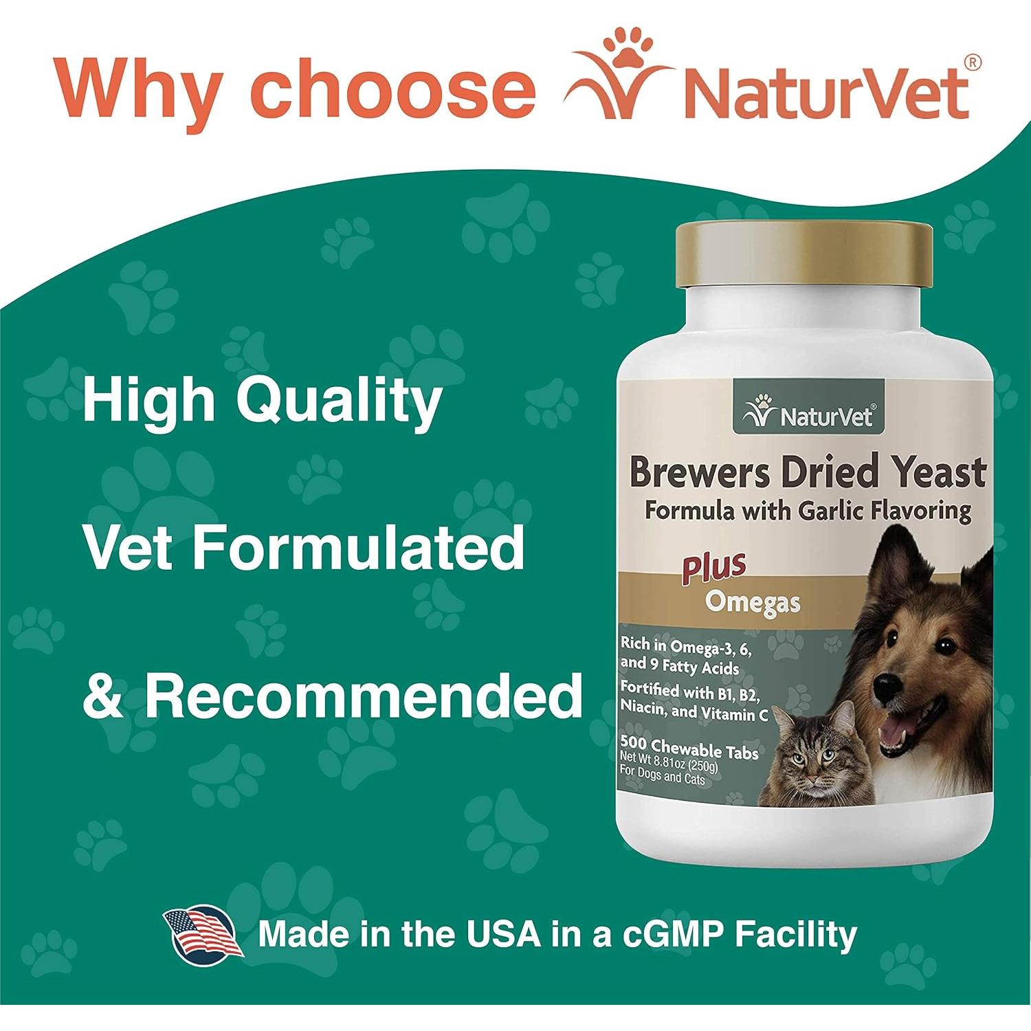 Suplemento NaturVet para Mascotas 500 Tabletas Omega 3, 6, 9