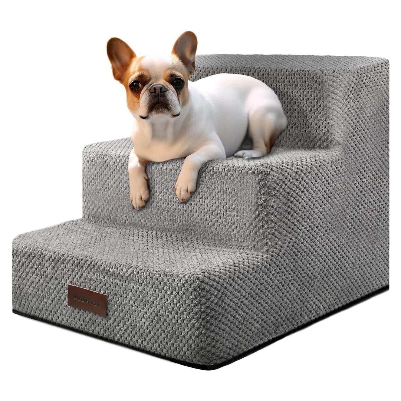 Escalera Antideslizante para Perros y Gatos Aodisman 3 Pasos 34.5 cm