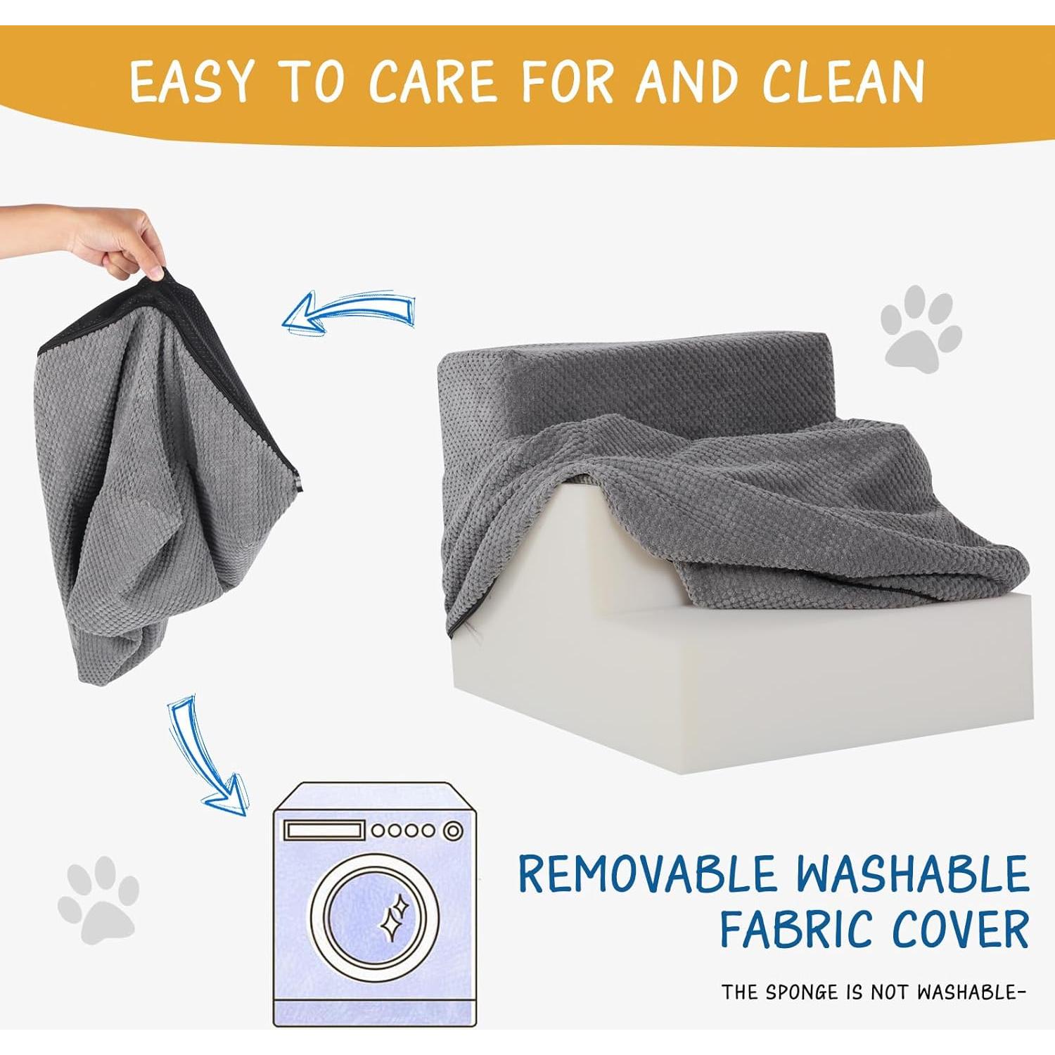 Escalera Antideslizante para Perros y Gatos Aodisman 3 Pasos 34.5 cm