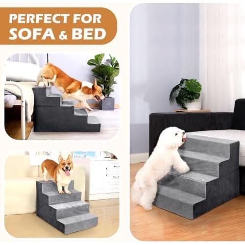 Escalera para Perros Heeyoo 5 Pasos 58.42 cm Antideslizante